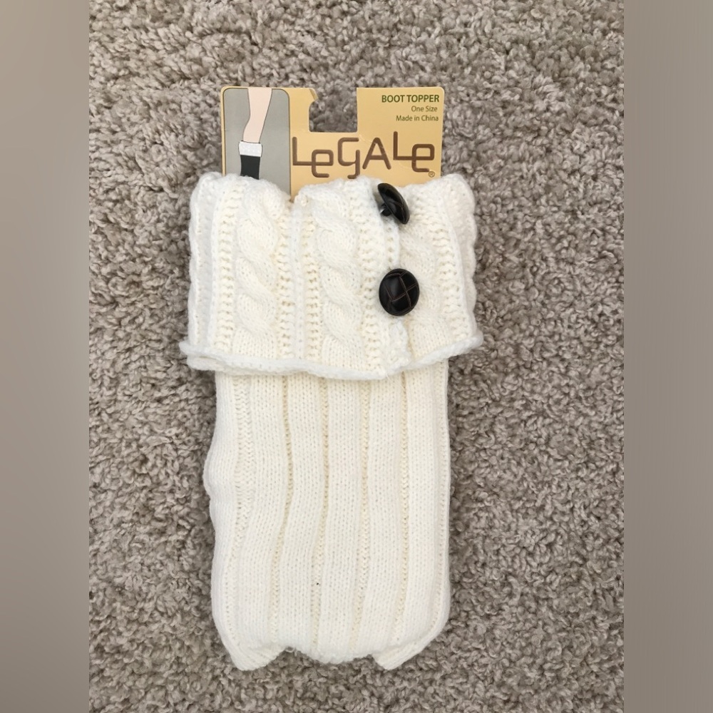 FINAL PRICE Cream colored Boot Cuffs (Toppers) NEW
